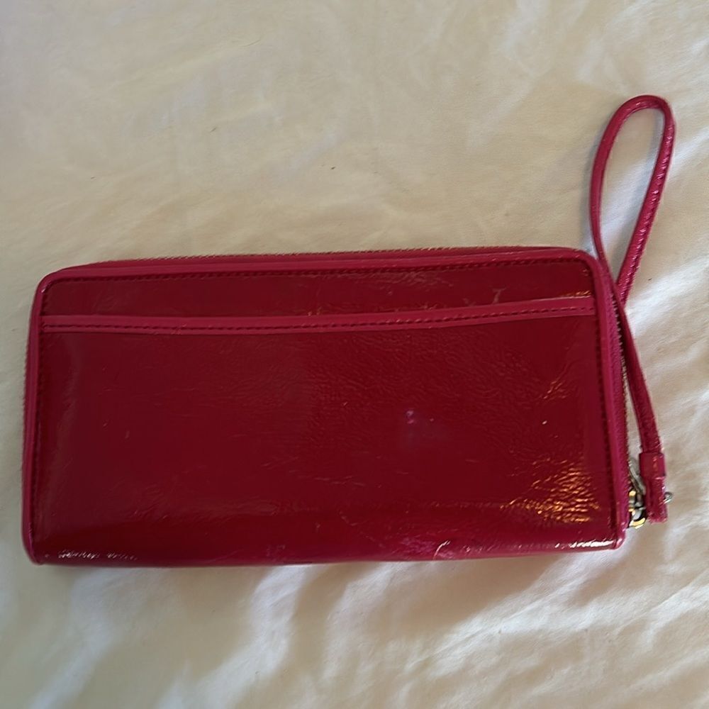 COACH Poppy Collection deep fuchsia wristlet - Picture 5 of 5